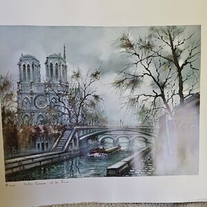 Notre Dame at La Seine Art Print